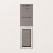 カスタムシルバーフレームレースセルフスタンドイヤリングカード (外部フラット)