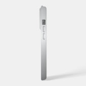 カスタムシルバー モノグラム iPhoneケース (左側面)