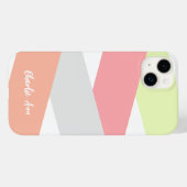 カスタムシンプルな楽しい斜めストライプアートパターン Case-Mate iPhoneケース (裏面 (横))