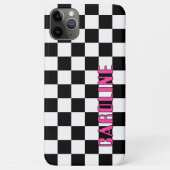カスタムシンプルアブストラクト幾何学チェックモザイクアート Case-Mate iPhoneケース (裏面)