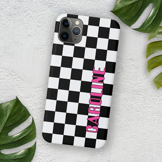 カスタムシンプルアブストラクト幾何学チェックモザイクアート Case-Mate iPhoneケース