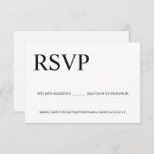 カスタムシンプルイベントのロゴ指定席 エンクロージャーカード (正面/裏面)