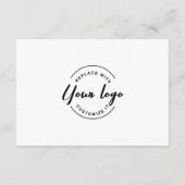 カスタムシンプルイベントのロゴ指定席 エンクロージャーカード (裏面)