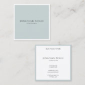 カスタムシンプルエレガントテンプレートトレンディーモダン スクエア名刺 (正面/裏面)