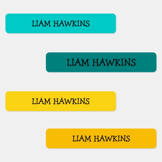 カスタムシンプルカラフル子供衣服名キッズ ラベル (グループ)