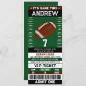 カスタムシンプルチケット誕生日招待状 招待状 (正面/裏面)