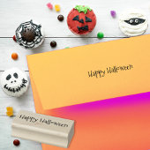 カスタムシンプルハッピーハロウィーン挨拶 フォンスクリプト ラバースタンプ