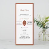 カスタムシンプルブライダルシャワー 招待状 (スタンド正面)