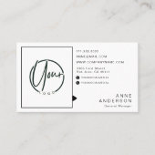 カスタムシンプルプロフェッショナル白 名刺 (正面)