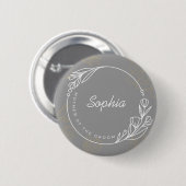 カスタムシンプルマザーオブザグルームボタン 缶バッジ (正面&裏面)