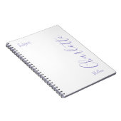 カスタムシンプルミニマルモダンリストシックパープル ノートブック (右側)