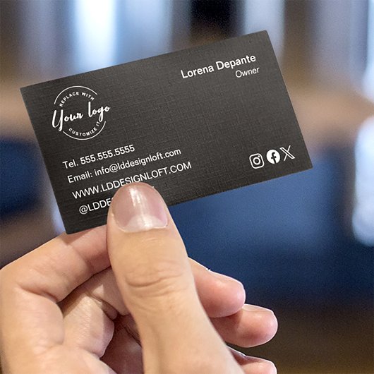 カスタムシンプルミニマルモダン主義ソーシャルメディア 名刺