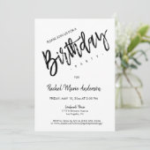 カスタムシンプルミニマル脚誕生会 招待状 (スタンド正面)