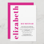 カスタムシンプルモダンこうもりミトバ招待状 招待状 (正面/裏面)