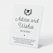 カスタムシンプルモダンアドバイスと希望 台座サイン (正面)