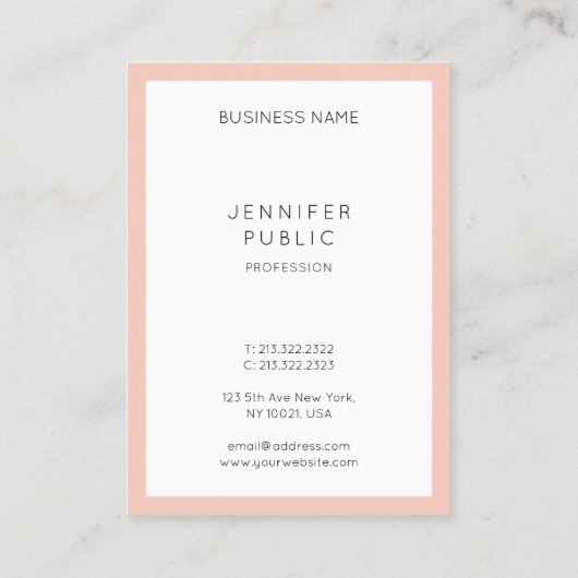 カスタムシンプルモダンエレガントトレンディー 名刺 (裏面)