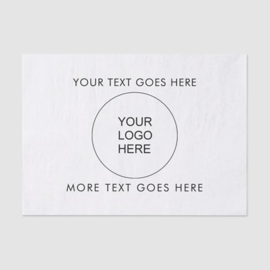 カスタムシンプルモダンテンプレートのロゴはこちら 薄葉紙 (正面)