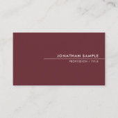カスタムシンプルモダンテンプレートエレガント色 名刺 (正面)