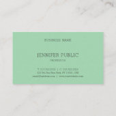 カスタムシンプルモダンテンプレートプロフェッショナルエレガント 名刺 (裏面)