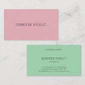 カスタムシンプルモダンテンプレートプロフェッショナルエレガント 名刺 (正面/裏面)