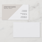 カスタムシンプルモダンテンプレートプロフェッショナルエレガント 名刺 (正面/裏面)