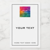 カスタムシンプルモダンテンプレート フードラベル (シングルラベル)