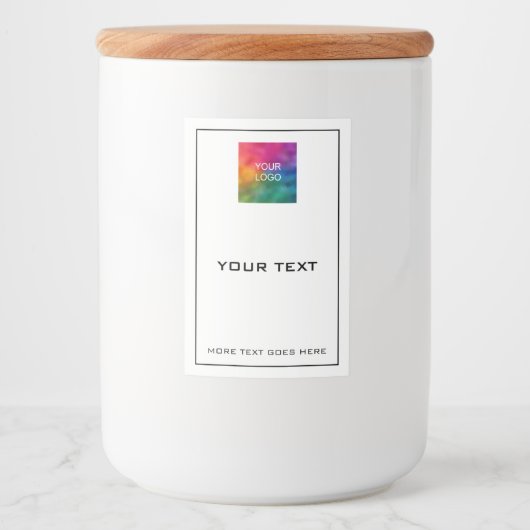 カスタムシンプルモダンテンプレート フードラベル (正面)