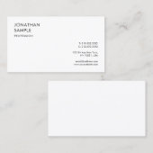 カスタムシンプルモダンデザインプロフェッショナルエレガント 名刺 (正面/裏面)