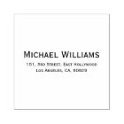 カスタムシンプルモダン名差出人住所事業