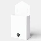 カスタムシンプルロゴありがとうQRコードくもの巣 フェイバーボックス (オープン)