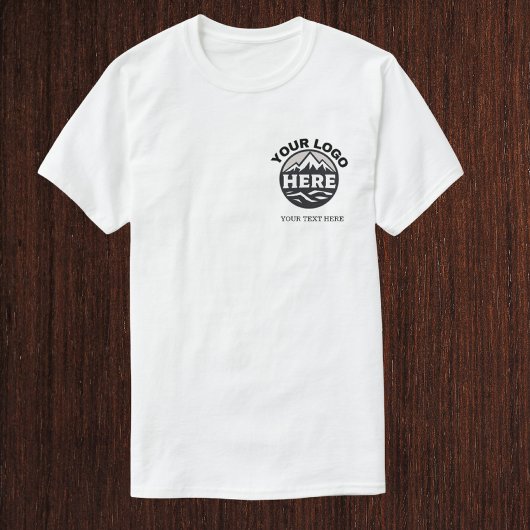  カスタムシンプルロゴとテキストのビジネス会社  Tシャツ