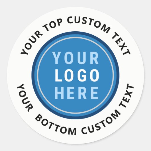 カスタムシンプルロゴテンプレート ラウンドシール (正面)