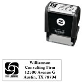 カスタムシンプルロゴ会社差出人住所 セルフインキングスタンプ (インサイチュ)