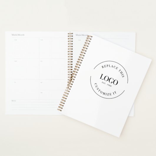 カスタムシンプルロゴWebサイ企業のト プランナー手帳 (ディスプレー)
