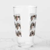 カスタムシンプル円形画像コラージュの追加の名前 タンブラーグラス (右)