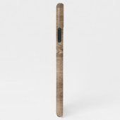 カスタムシンプル写真オンシックフェイクウッドグ素朴レイ iPhoneケース (右側)