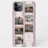 カスタムシンプル写真オンパステル赤面ムーヴピンク iPhoneケース (裏面)