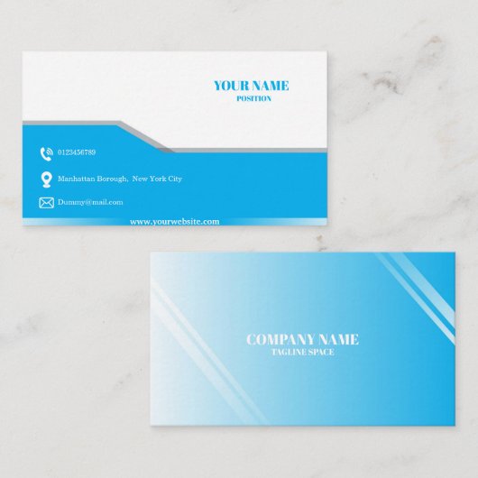 カスタムシンプル名刺 名刺 (正面/裏面)