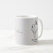 カスタムシンプル名前をカスタムする コーヒーマグカップ (正面右)