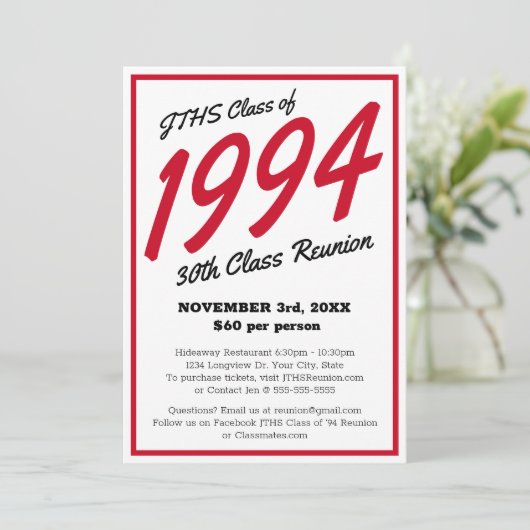 カスタムシンプル懇親会 招待状 (スタンド正面)