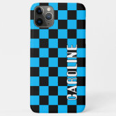 カスタムシンプル抽象幾何学チェックモザイクアート Case-Mate iPhoneケース (裏面)
