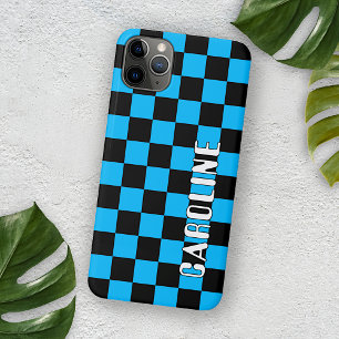 カスタムシンプル抽象幾何学チェックモザイクアート iPhone 11 PRO MAXケース