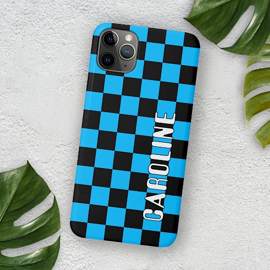 カスタムシンプル抽象幾何学チェックモザイクアート Case-Mate iPhoneケース
