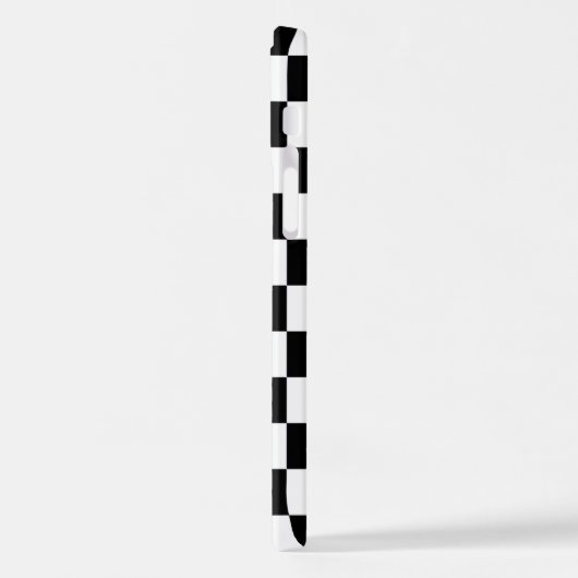 カスタムシンプル抽象芸術幾何検査モザイクアート iPhoneケース (左側面)