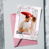 カスタムシンプル父の日の写真ホリデーカード サンキューカード