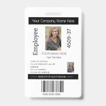 カスタムシンプル社員の写真ID会社のセキュリティ