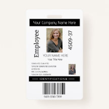 カスタムシンプル社員の写真ID会社のセキュリティ