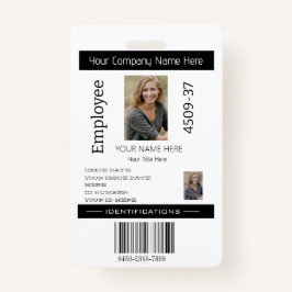 カスタムシンプル社員の写真ID会社のセキュリティ バッジ