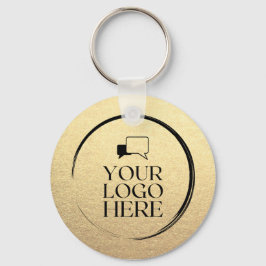 カスタムシンプル金ゴールドの消去ロゴはこちら キーホルダー