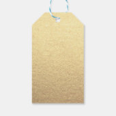 カスタムシンプル金ゴールドの消去ロゴはこちら ギフトタグ (裏面)